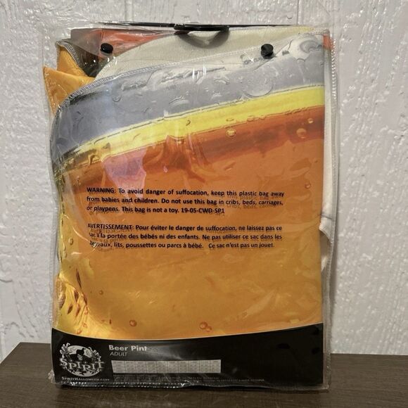 Spirit Halloween Oktoberfest Adult Pint Glass Beer Costume- One Size - Picture 4 of 5